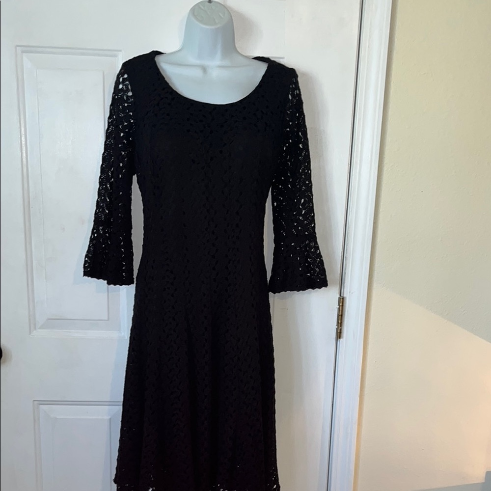 Elegant Black Lace Dress